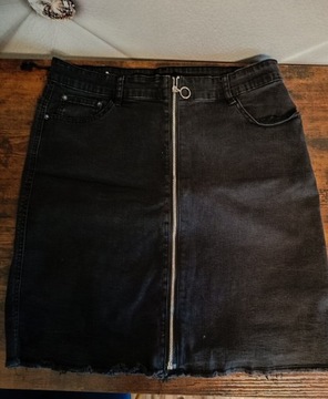 Spódnica jeansowa czarna