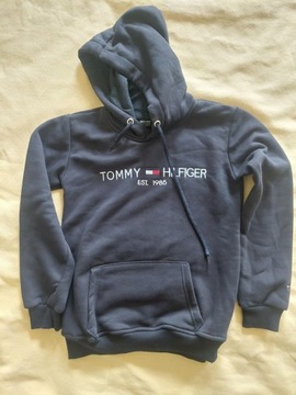 Bluza gruba granatowa tommy hilfiger 146-152 