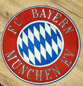 Herb Bayern München drewniany - ręcznie robiony