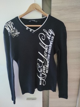 Sweter czarny, swetr,bluza Much More, New Yorker