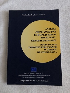 Lemke Piasta Analiza orzecznictwa europejskiego