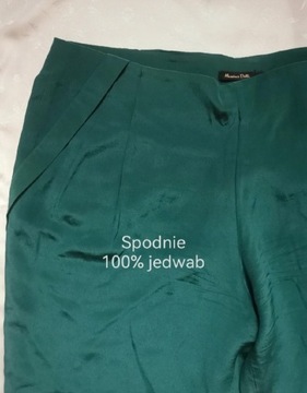 Spodnie Massimo Dutti jedwab silk 42 xl