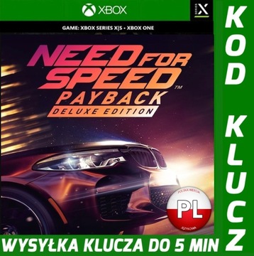 NEED FOR SPEED PAYBACK Deluxe PL XBOX S I X KLUCZ 