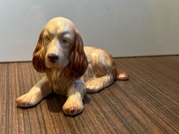 Pies figurka porcelanowa