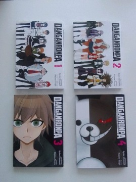 Książki manga 4szt. Danganronpa.