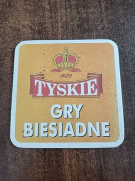 Podkładka pod piwo. Tyskie gry biesiadne 