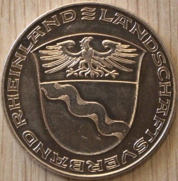 NADRENIA, RHEINLAND NIEMCY, SREBRO NUMIZMAT, MEDAL