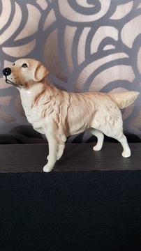 Golden retriver figurka pies z porcelany Beswick