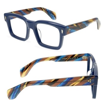 Okulary, oprawki typu VIntage - Niebieskie