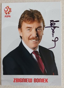 Zbigniew Boniek oryginalny autograf 