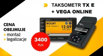 Taksometr TX E + Vega Taxi Online