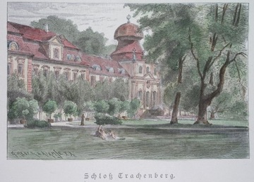 1888 ŻMIGRÓD Trachenberg ŚLĄSK pałac k. Trzebnica