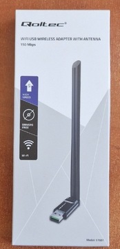 NOWE! Qoltec 57001 150 Mbps 6dBi - karta WiFi USB 
