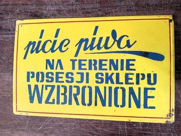 Tablica tabliczka szyld PRL Społem BAR Sklep 161