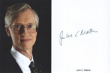 John C. MATHER autograf! NOBEL 2006 (fizyka)