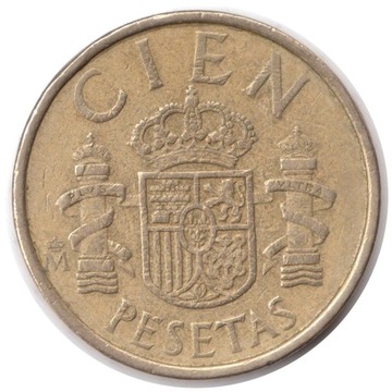 Hiszpania 100 peset różne roczniki , KM#826