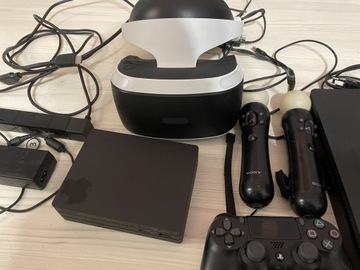 Konsola ps4 z okularami vr