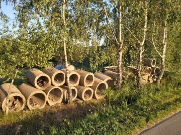 Kręgi betonowe betony różne rozmiary przepusty mos