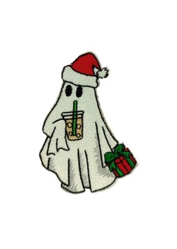 Haftowana naszywka Boo-Jee Ghost na Halloween 