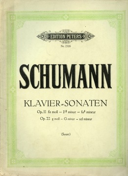 Schumann Klavier Sonaten - NUTY - Edition Peters