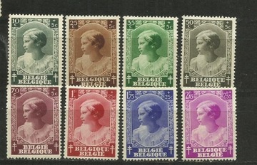 BELGIA  1937 - MI. 457/64 **