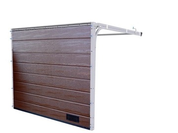 BRAMA SEGMENTOWA GARAŻOWA BRĄZ WOODGRAIN 250 X 210