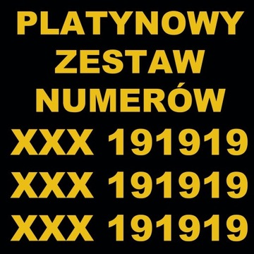 PAKIET ZŁOTYCH NUMERÓW "XXX 19 19 19"