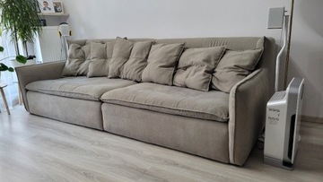 DUŻA wygodna sofa kanapa 265cm z poduszkami