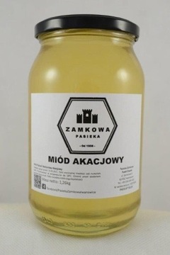 Miód Akacjowy zbiór 2023 1.2kg Pasieka Zamkowa 