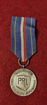 Odznaka Za Zasługi Dla Obronności Cywilnej sreb.