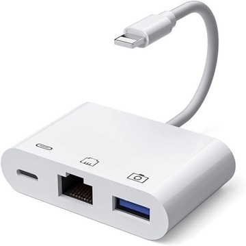 Adapter Lightning na Ethernet - adapter 3 w 1