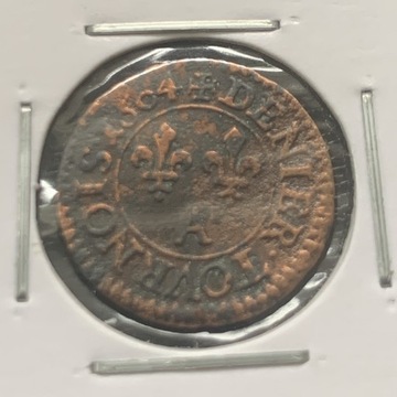 Francja 1 denier 1604