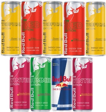 RED BULL MIX 9 X 250ML WINTER RED TROPICAL KAKTUS