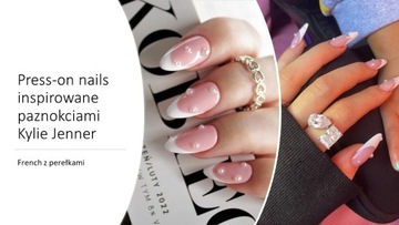 Tipsy Soft gel press on nails Kylie Jenner french