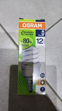 Żarowka energooszczędna OSRAM 11W E14 ciepły biały