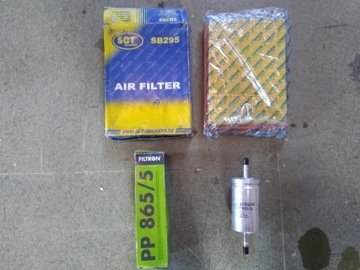 Filtry: powietrza sct sb295 paliwa filtron PP865/5