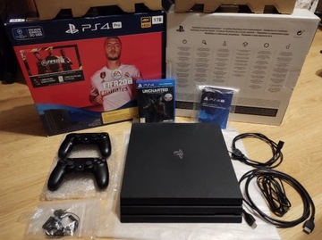 Playstation 4 pro 7216b, nowa PTM 7950, gra na ps4