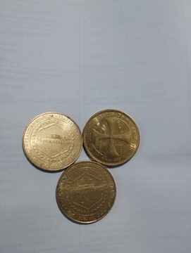 moneta monnaie de paris Francja 3 szt