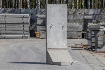 Człuchów Mur betonowy oporowy l prefabrykow