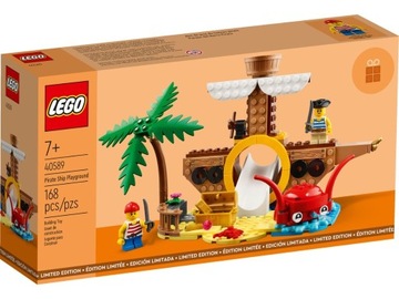 LEGO 40589  - Plac zabaw ze statkiem pirackim