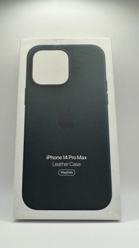 Oryginalne Skórzane Etui IPhone 14 Pro Max Green