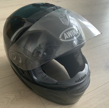 Kask motocyklowy pełny Awina rozmiar M czarny