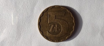 Polska 5 złotych, 1986 r. (L143)