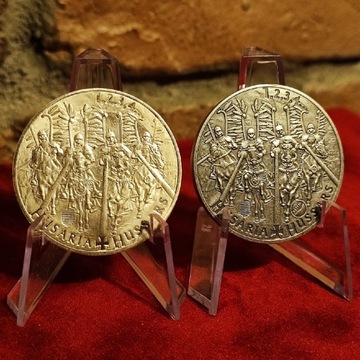 Zestaw 2 srebrne monety Husaria BU + Husaria STTM