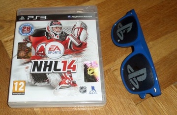 PS3 PlayStation 3 NHL 14 NHL14 gra hokej + okulary