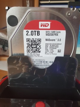 Dysk do serwerów NAS 2TB WD20EFRX drugi gratis