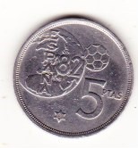 HISZPANIA ... 5 peset ... 1980 ... KM 817