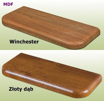 Parapety  MDF Złoty dąb,winchester gr.3cm 310zł/m2