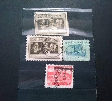 Stare znaczki Polska Niemcy Austria zestaw 