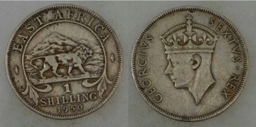 1 Shilling 1950 Brytyjska Wschodnia Afryka